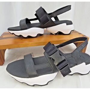 SOREL® Women's 7.5 Kinetic™ Impact Sling Sandals in Black/White New in Box